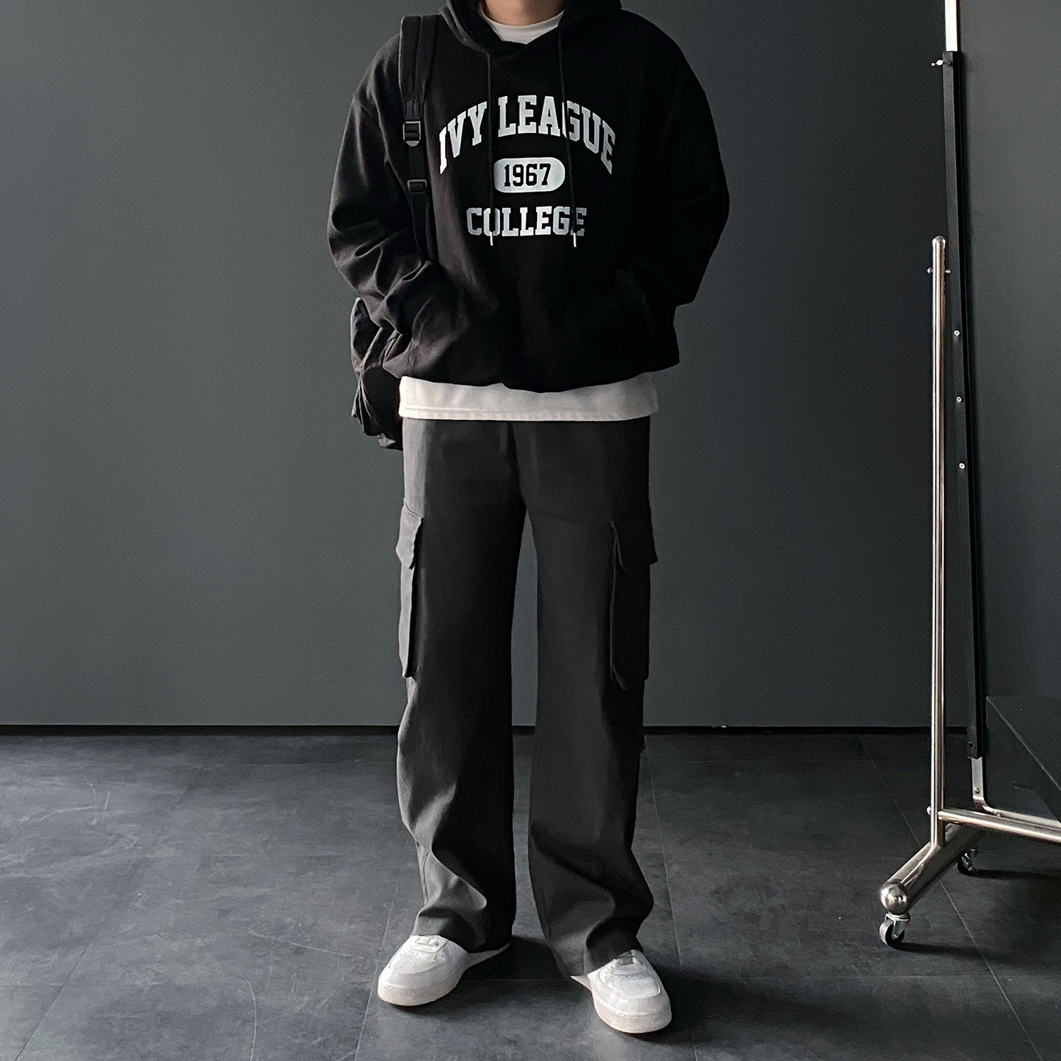 1+1 와이드카고팬츠 남자카고바지 퍼티그팬츠 - 상세 이미지 3