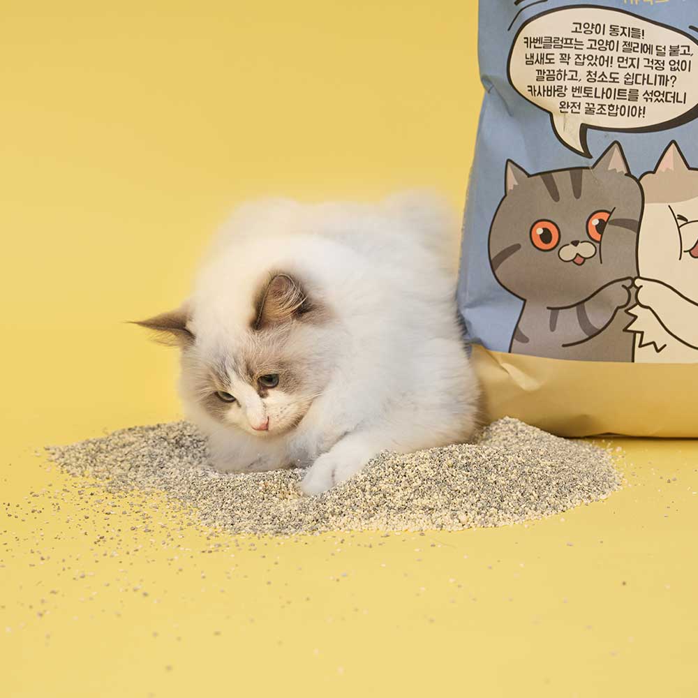 미유박스 카벤클럼프 벤토나이트 카사바모래 저먼지 응고 9kg, 1개 이미지 2