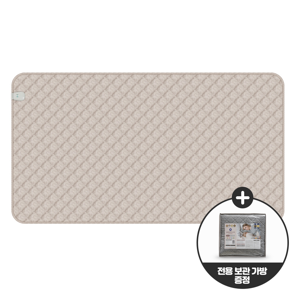곰표한일 EMF 전자파 안심 탄소매트 전기장판 전기요 베이지 그레이 슈퍼싱글