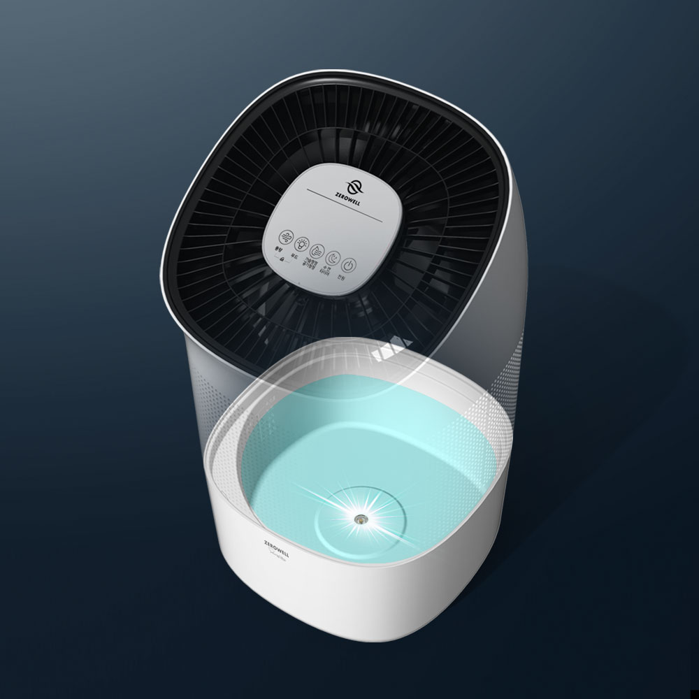 제로웰 자연기화식 가습기 공기청정기 겸용 에어워셔 IoT UV살균 ZWAH-800WIU - 상품 이미지