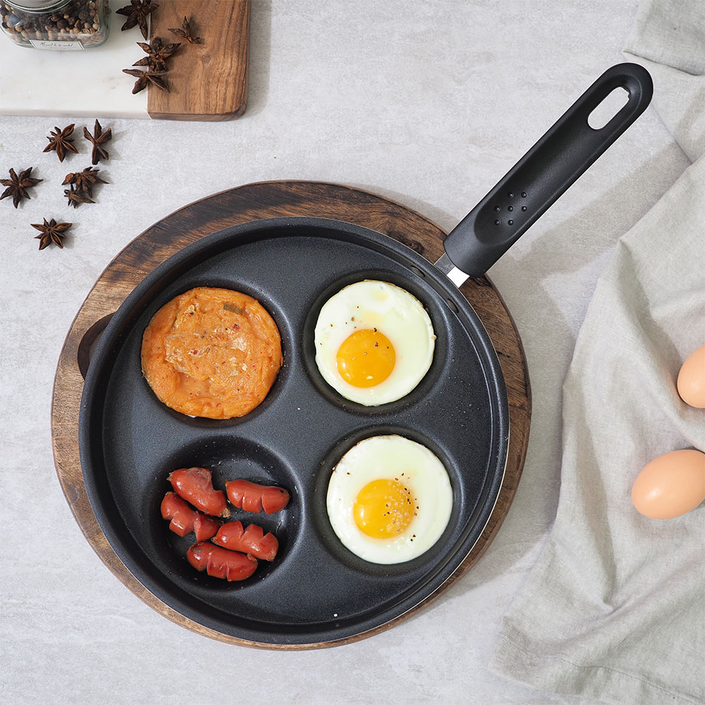 시샘 계란 후라이팬 브런치 롤 팬케이크 핫케잌 반숙 롤리 4구 에그팬