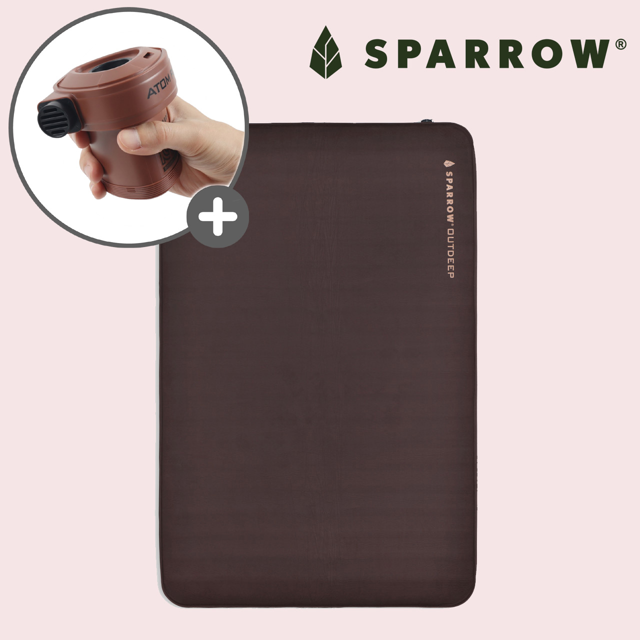 스패로우 자충매트 아웃딥 더블 2인용 자충식 자동충전매트 펌프 포함