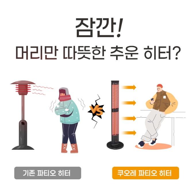 사무실전기히터 전열기 전기난방기 탄소히터기 업소용난로 CH-CP3000