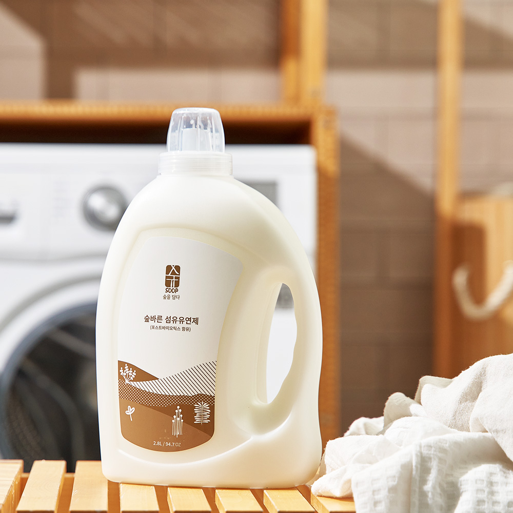 숲바른 아기 유아 대용량 세탁세제 2.8L + 섬유유연제 2.8L - 상세 이미지 3