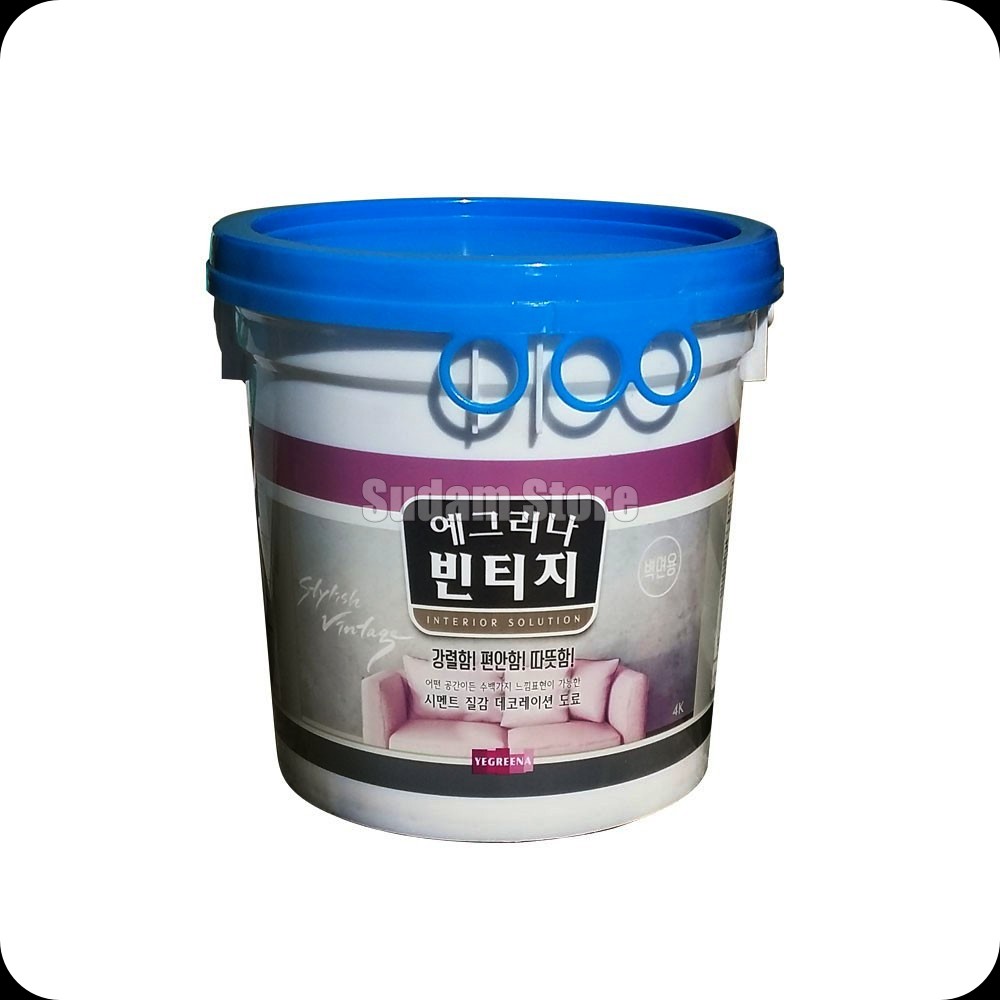 노루 예그리나 빈티지 벽면용 상도 투명 4KG 수성 : 수담 스토어