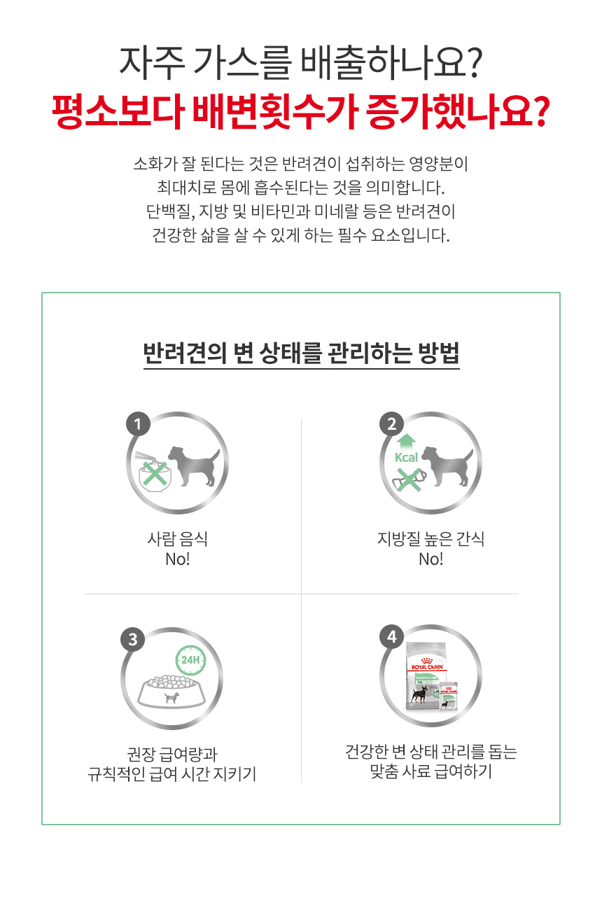 로얄캐닌 독 미니 다이제스티브 케어 건강상태별 사료 장건강, 1kg, 1개 이미지 6