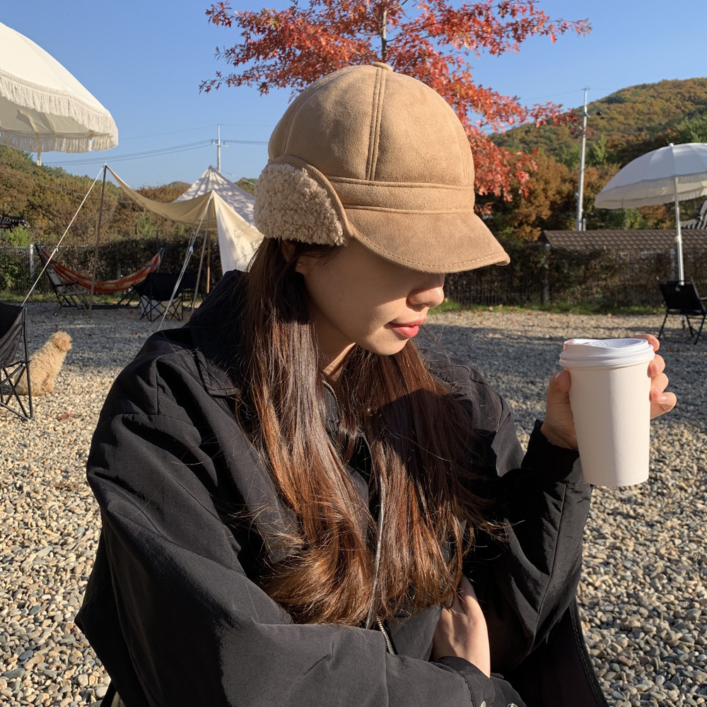 스웨이드 양털 겨울모자 방한 이어머프 캡 귀도리햇 방한모 군밤모자 장수 귀마개 트루퍼햇