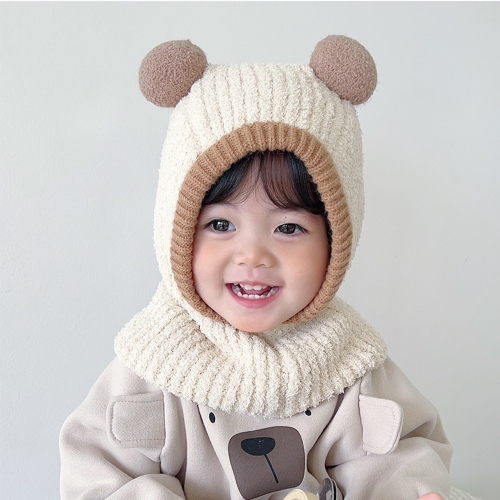 [미뇽] 아기 유아 바라클라바 키즈 겨울 방한 아기털 모자 비니 - 상세 이미지 4