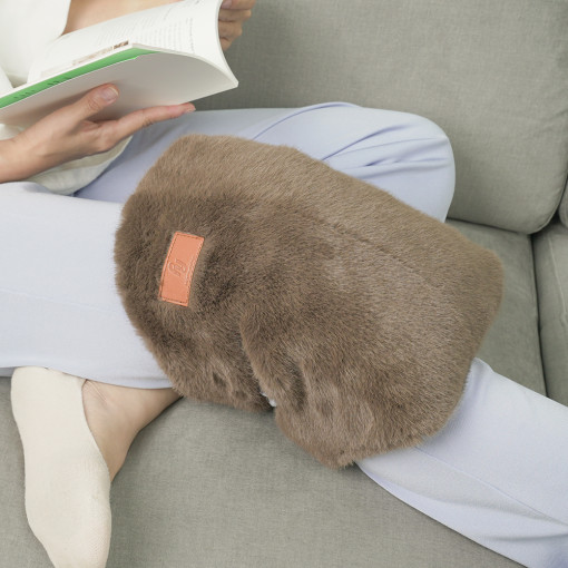 무릎 온수 찜질기 온열 전기 찜질팩 브라운