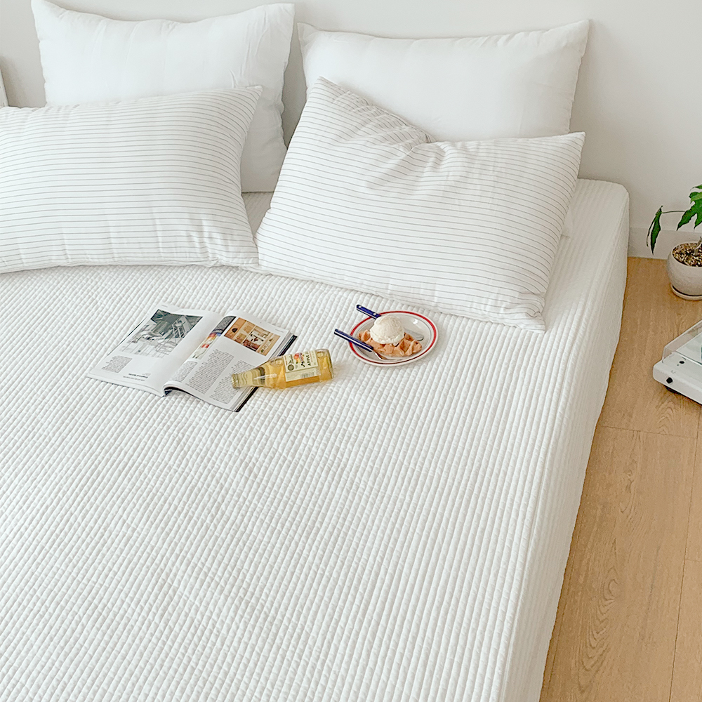 코지 모달 누빔 올인원 매트리스 커버 일체형 침대 시트 슈퍼싱글