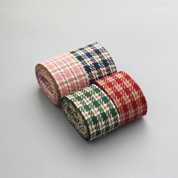 클래식 체크 리본 폭4cm 길이90cm - 상세 이미지 2