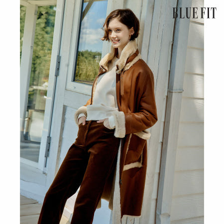 [론칭가1,490,000원→30만원↓]블루핏 스페인 라도마 리버시블 롱 무스탕