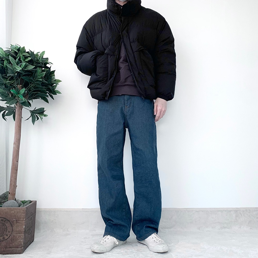 남성기모청바지 남자기모청바지 블랙진 진청바지 이미지 4