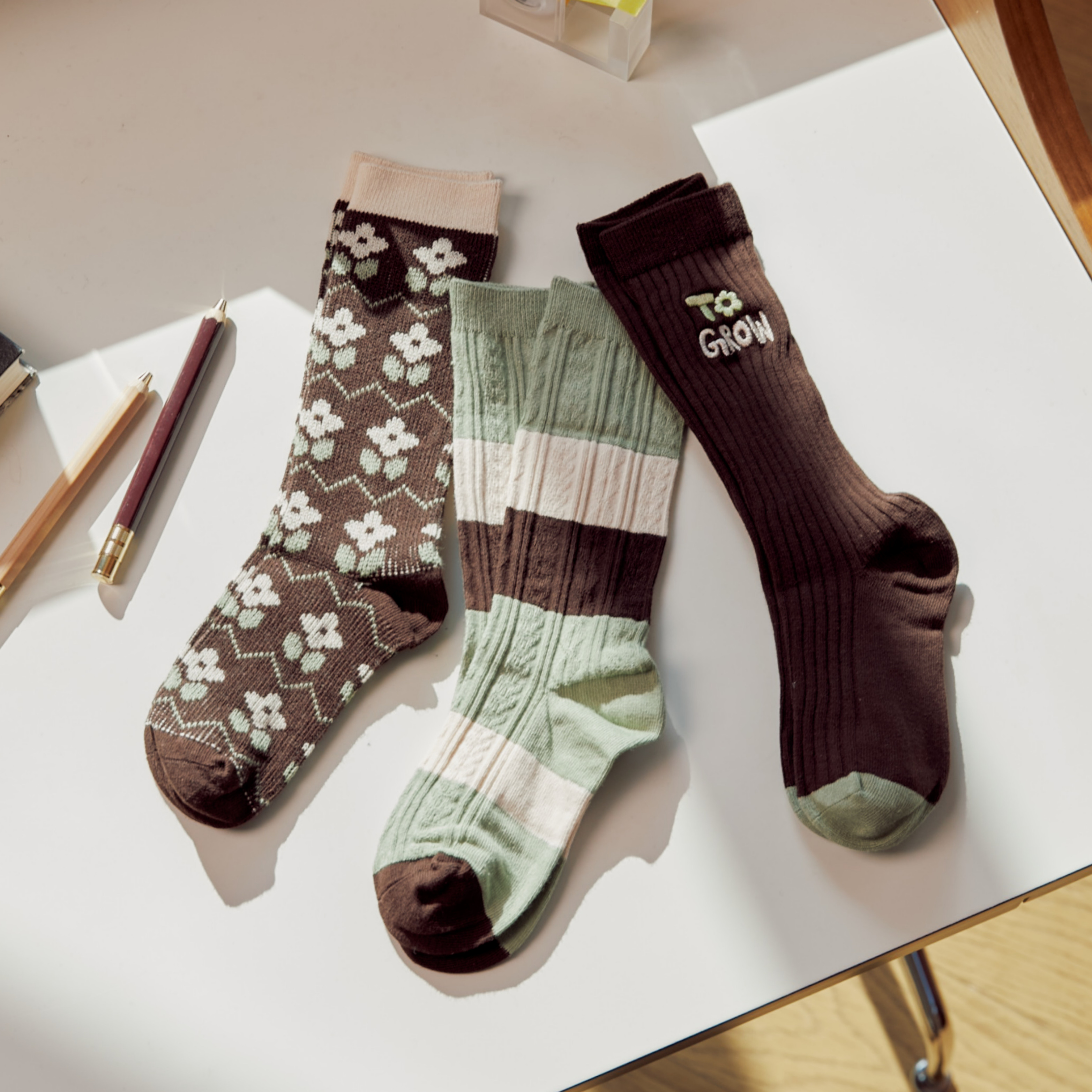 유아 양말 세트 아기 니삭스 여아 어린이 아동 생일 선물 미끄럼방지 가을 겨울