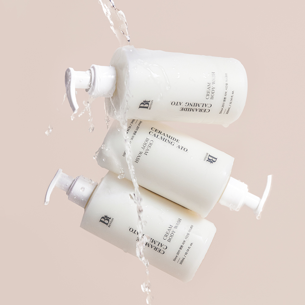 벤튼 세라마이드 카밍 아토 크림 바디워시 300mL 향좋은 노네랄 체취 모공각화증 이미지 3