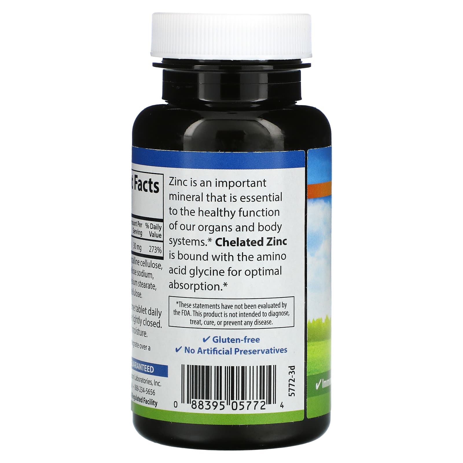 칼슨 킬레이트 아연 30mg 킬레이티드 250정, 3개 - 상세 이미지 3