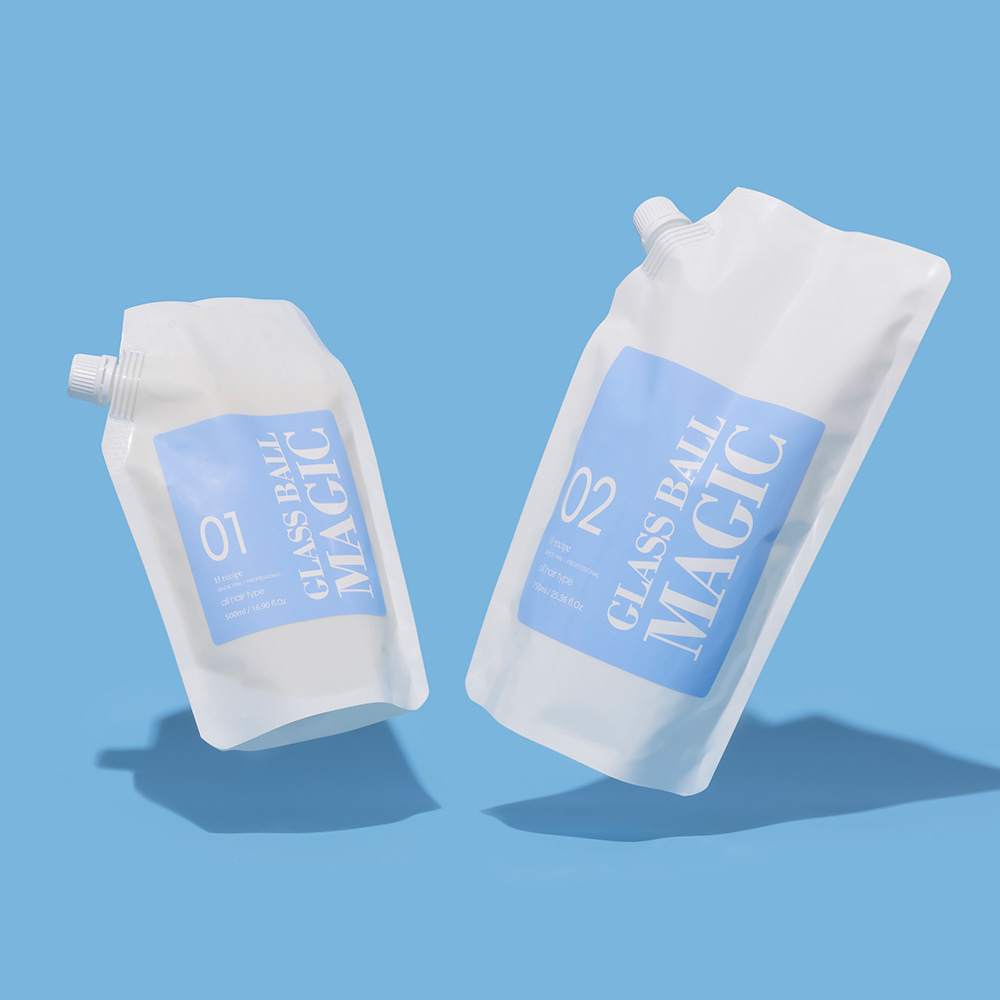 유리알 매직 500/750ml (제1/2제) 탄력있고윤기나는 빠른 파마 스트레이트 이미지 7