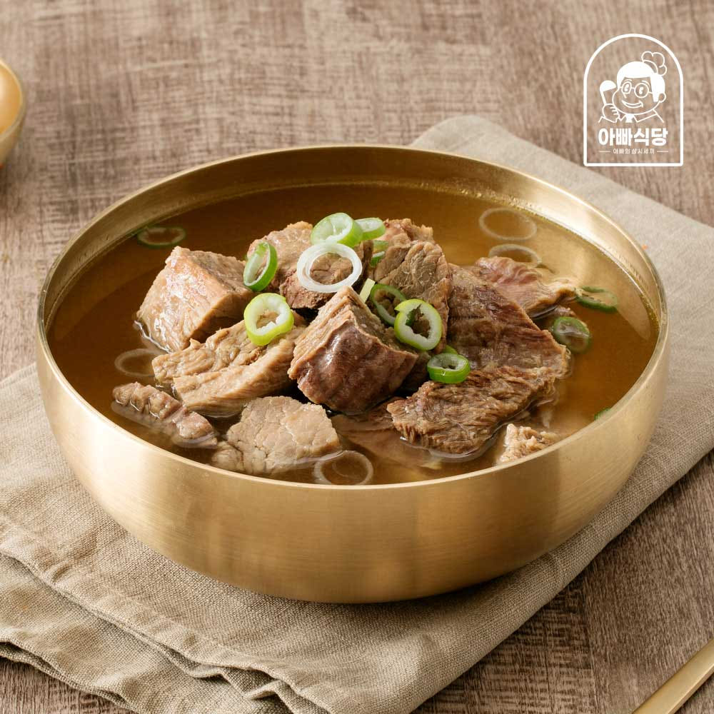 아빠식당 진한 뼈없는 순살 소갈비탕 600g 1팩 - 최저가 9,900원