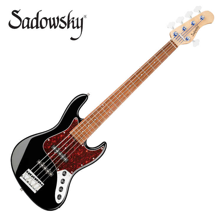 사도스키 메트로라인 빈티지 J/J 픽업 베이스 5현 액티브 엘더 바디 블랙 | Sadowsky MetroLine Black - SML21VJ5 23 ALD FR - 상품 이미지