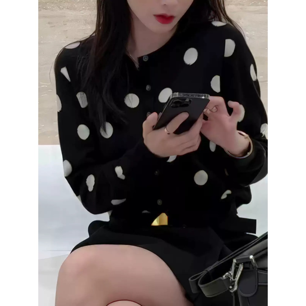 미운 우리 새끼 415화 양정아 가디건 긴소매 도트 간절기 의상 옷 패션 - 상세 이미지 5