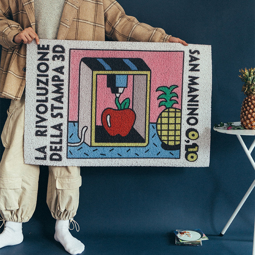 3D 레볼루션 현관 러그 신발장 매트 미끄럼방지 40x60cm 이미지 7
