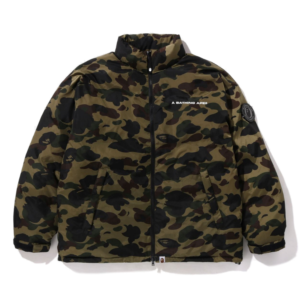 베이프 패딩 1ST CAMO DOWN JACKET 1K80-144-006 - 메인 이미지