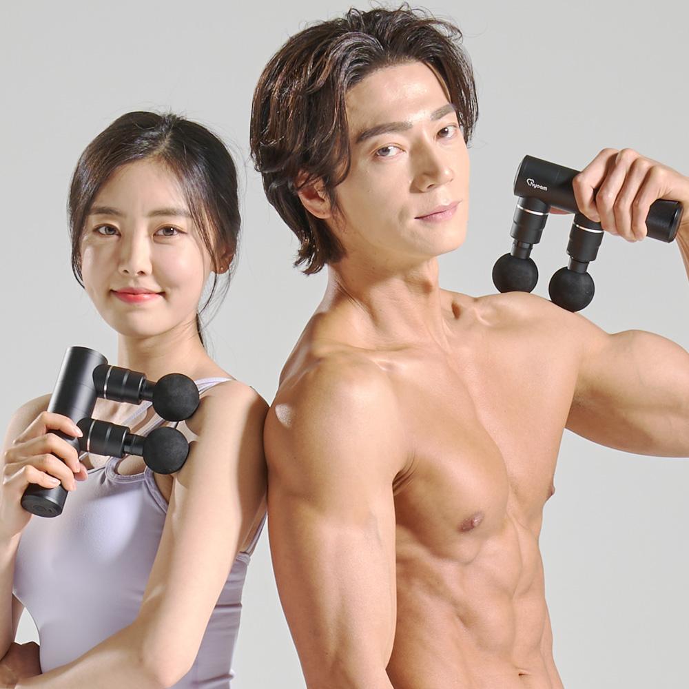 무선마사지건 휴대용안마기 진동건 전동 롤링마사지건 - 상세 이미지 5