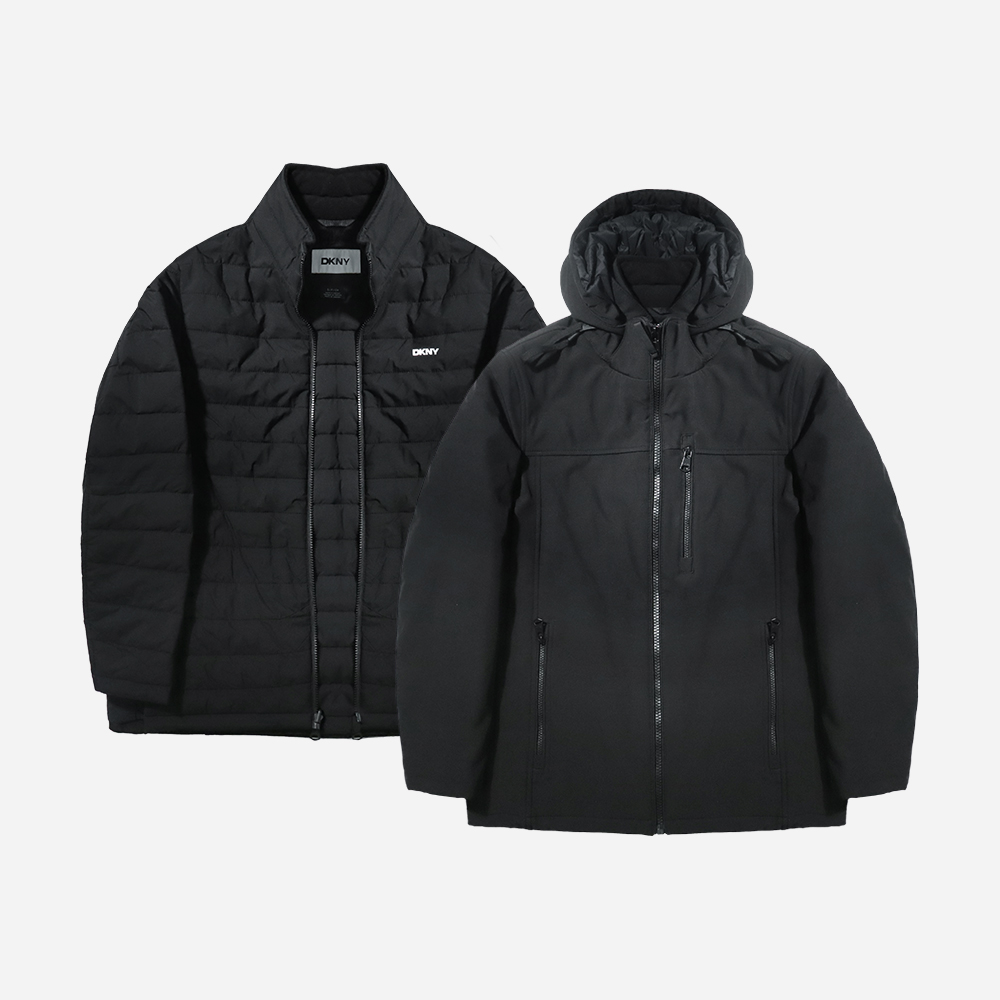 DKNY 남성 소프트쉘 바람막이 집업 자켓 - 메인 이미지