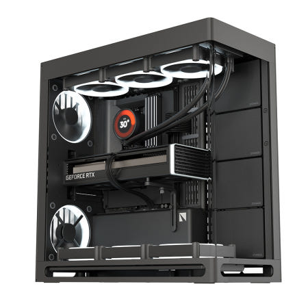 HAVN HS 420 컴퓨터 PC 케이스 (블랙)