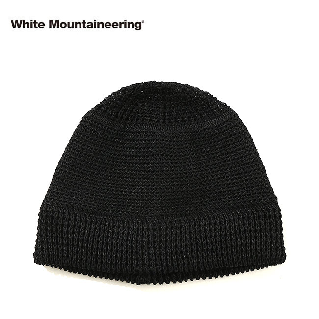 화이트 마운티니어링 White Mountaineering 이글 페이퍼 비니 모자 블랙 - 상품 이미지