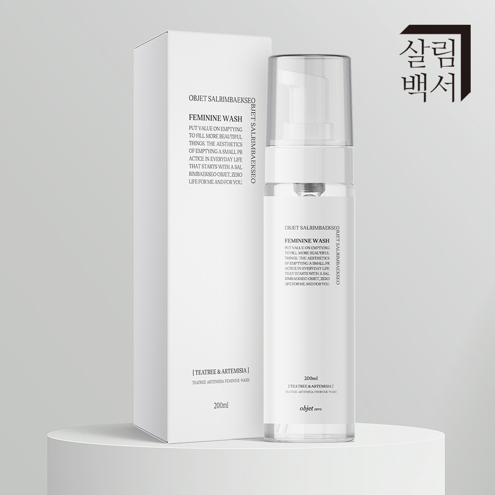 1+1 살림백서 오브제 제로 약산성 여성청결제 200ml 이너 페미닌 워시 Y존 - 상세 이미지 5