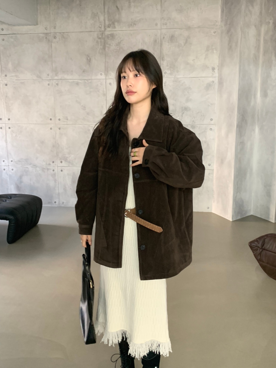 돈피 싱글 하프 스웨이드 자켓 2colors 상세 이미지 11