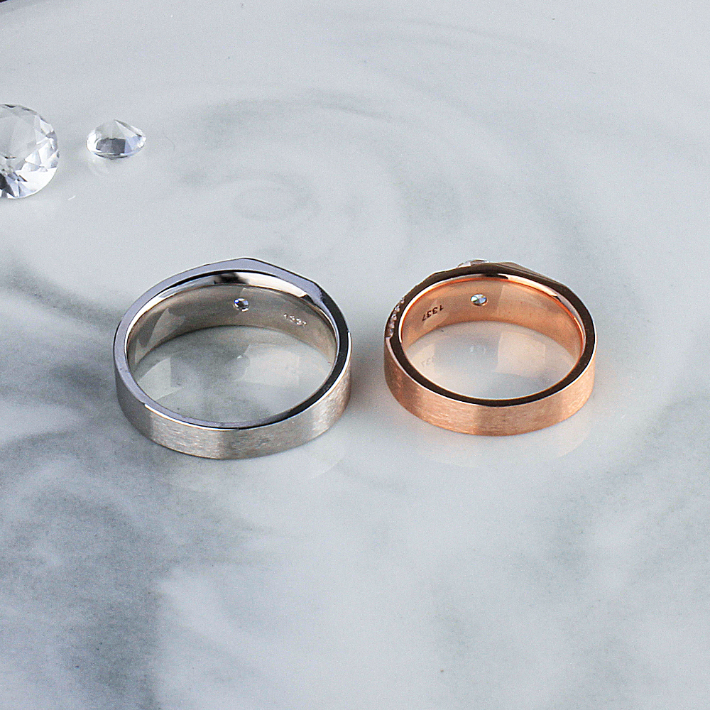 5부 천연 다이아 커플링 GIA 무광 텍스쳐 반지 예물 결혼 웨딩 선물