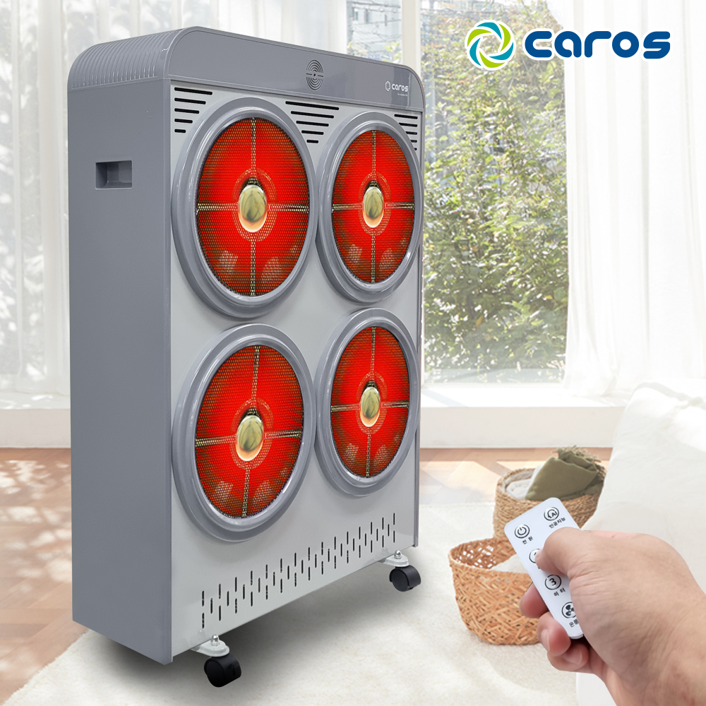캐로스 하이라이트 전기히터 4구 업소용 창고 산업용 대형 사무실 공업용 공장 난로 식당 대형난로