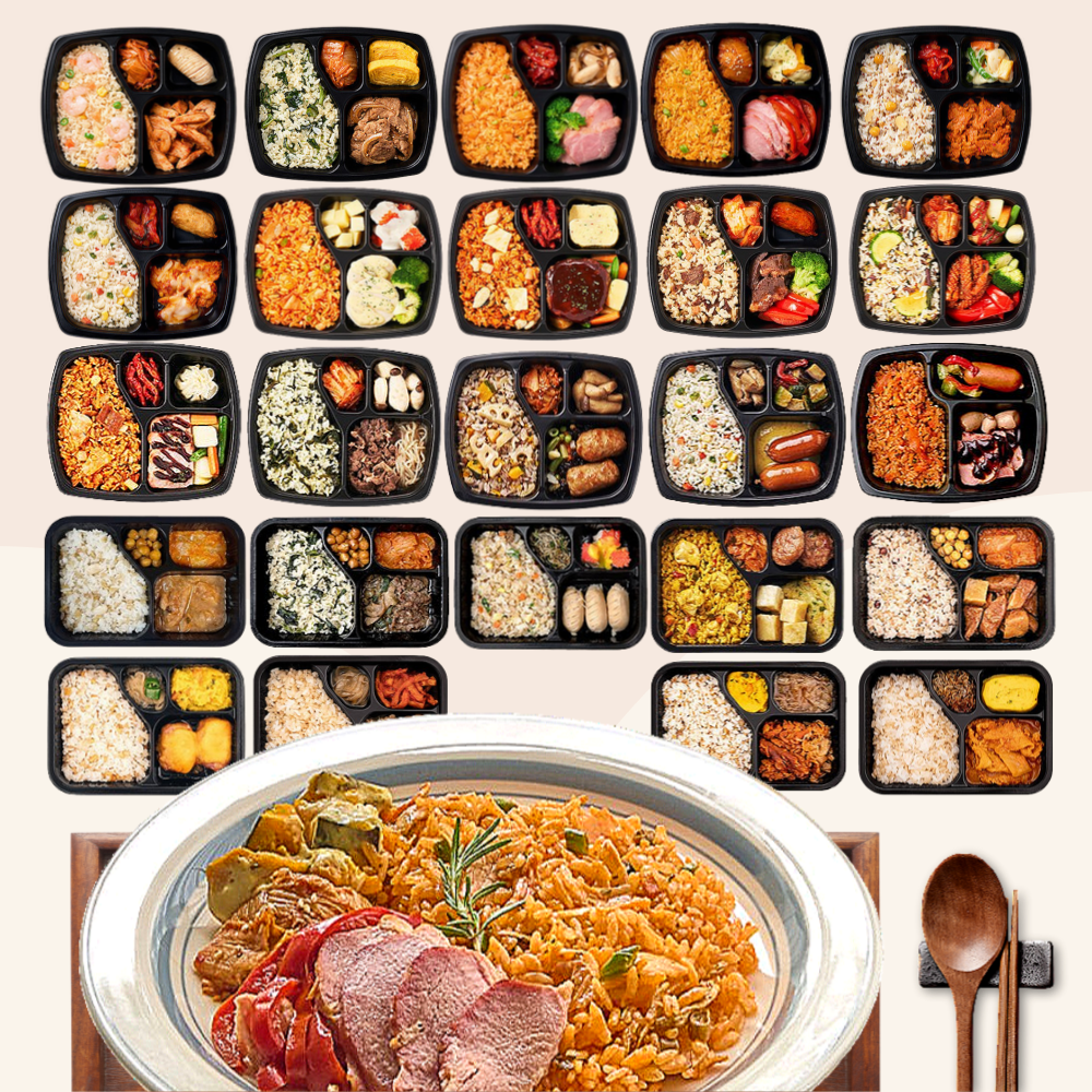 3찬 한달 24종 도시락정기배송 점심구독 냉동도시락 반찬배달 아침식사 저녁식사 매일 간편