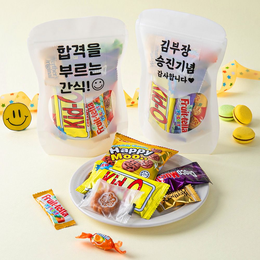 더하모니 오뚜기 지퍼팩 간식 세트(소) 어린이집 교회 학교 과자 세트 - 메인 이미지