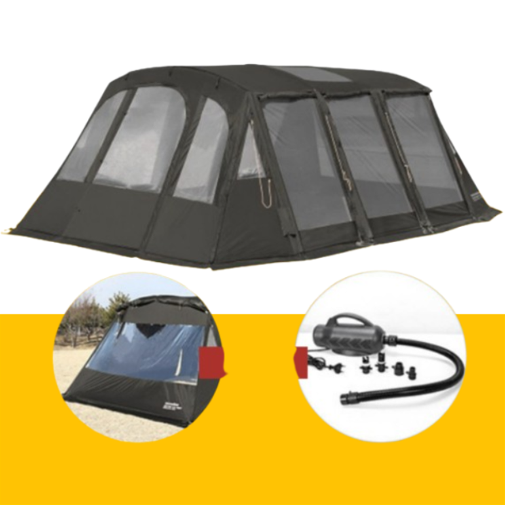 스노우라인 에어텐트 새턴에어텐트 (전동펌프 TPU창) 캠핑 리빙쉘 터널형