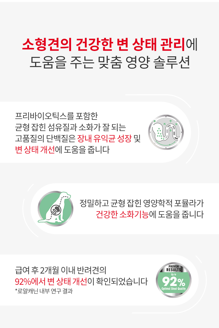 로얄캐닌 독 미니 다이제스티브 케어 건강상태별 사료 장건강, 1kg, 1개 이미지 7