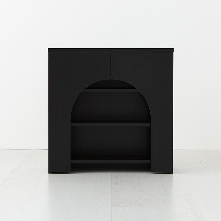 숄리드 벽난로 콘솔수납장 SHM7070 블랙 3598.2117