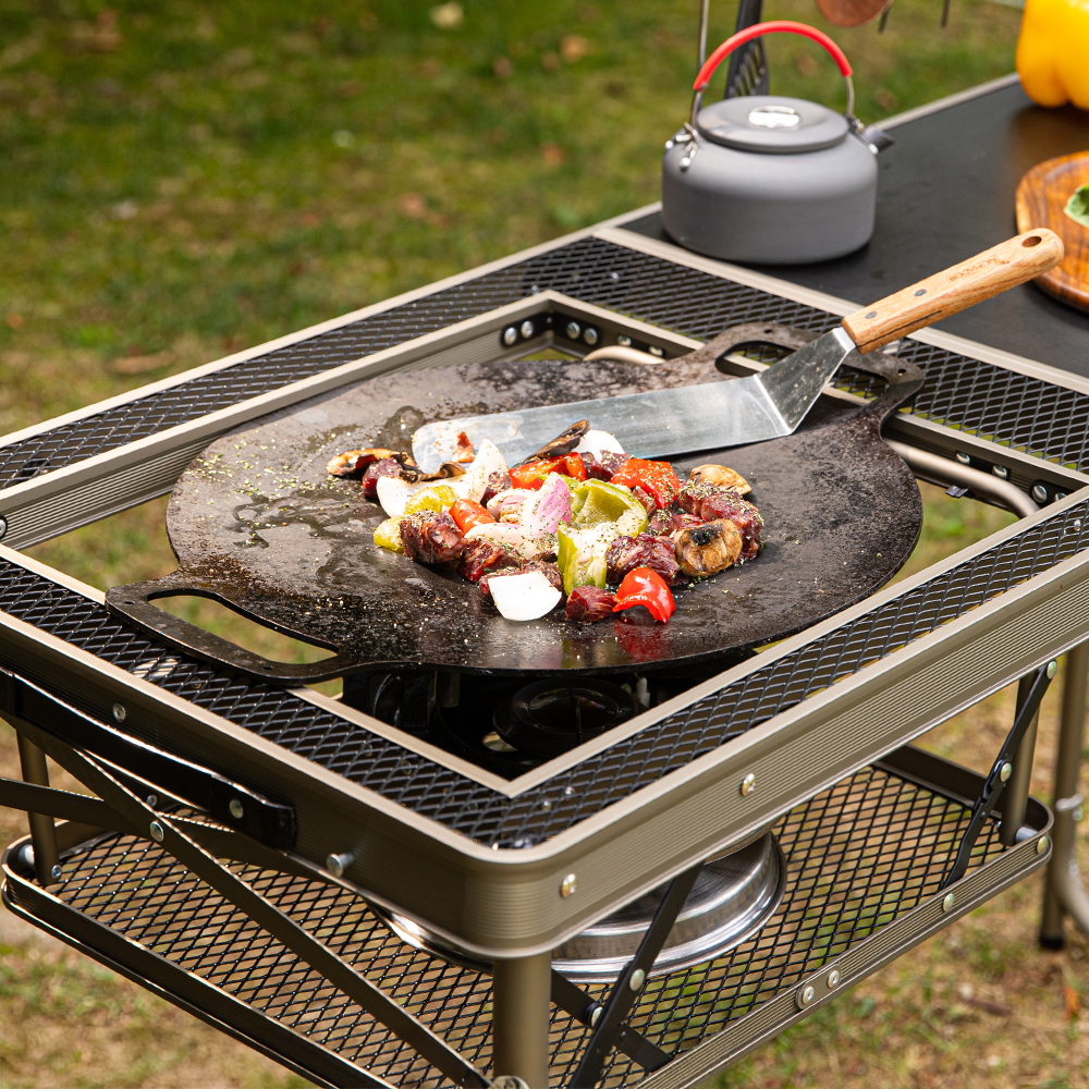 로티캠프 캠핑 테이블 키친 화로대 원액션 접이식 피크닉 경량 MKT-1200