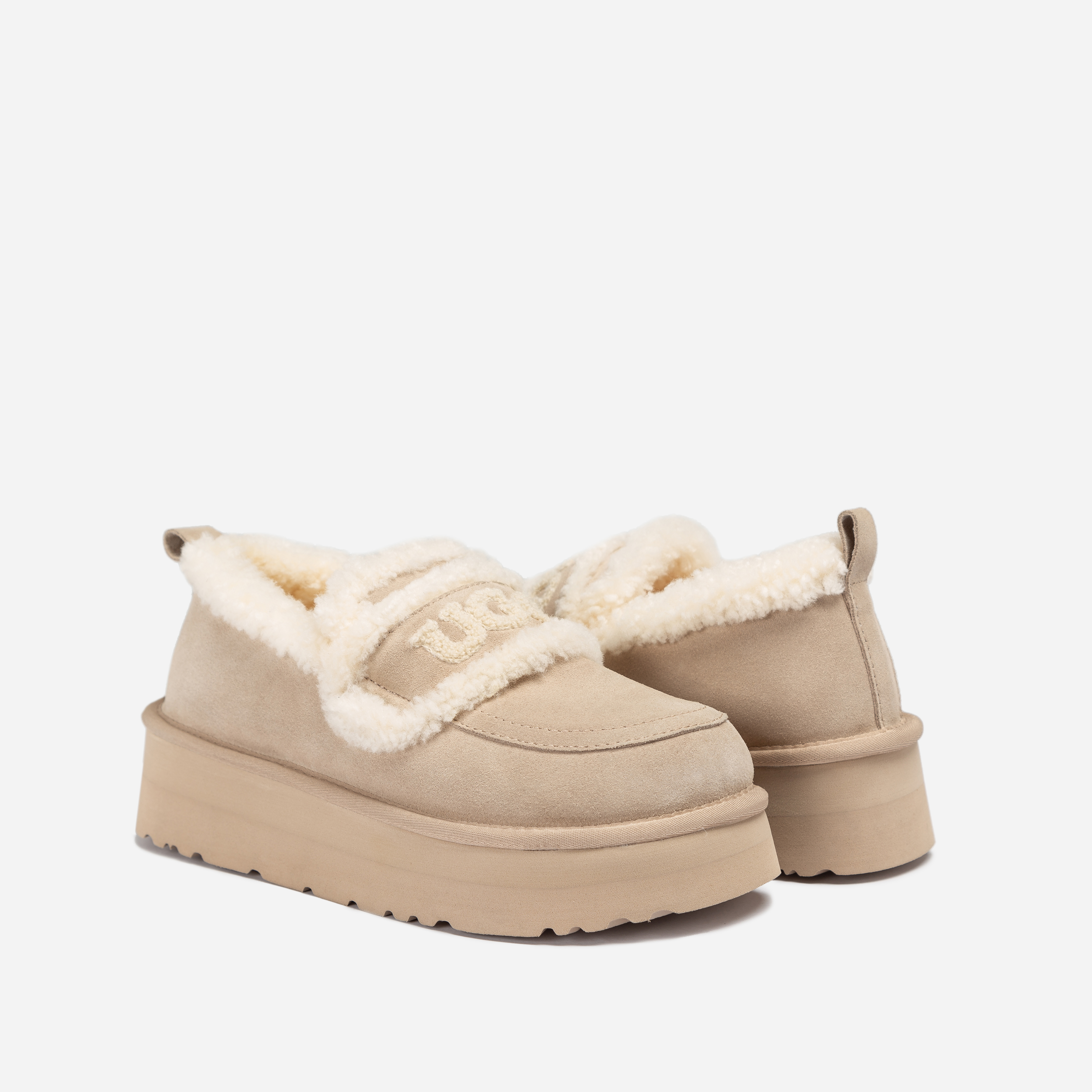 호주 오즈웨어 바이올렛 어그슬리퍼 시어링 밴딩 스트랩 플랫폼 키높이 여성 키즈 로퍼 단화