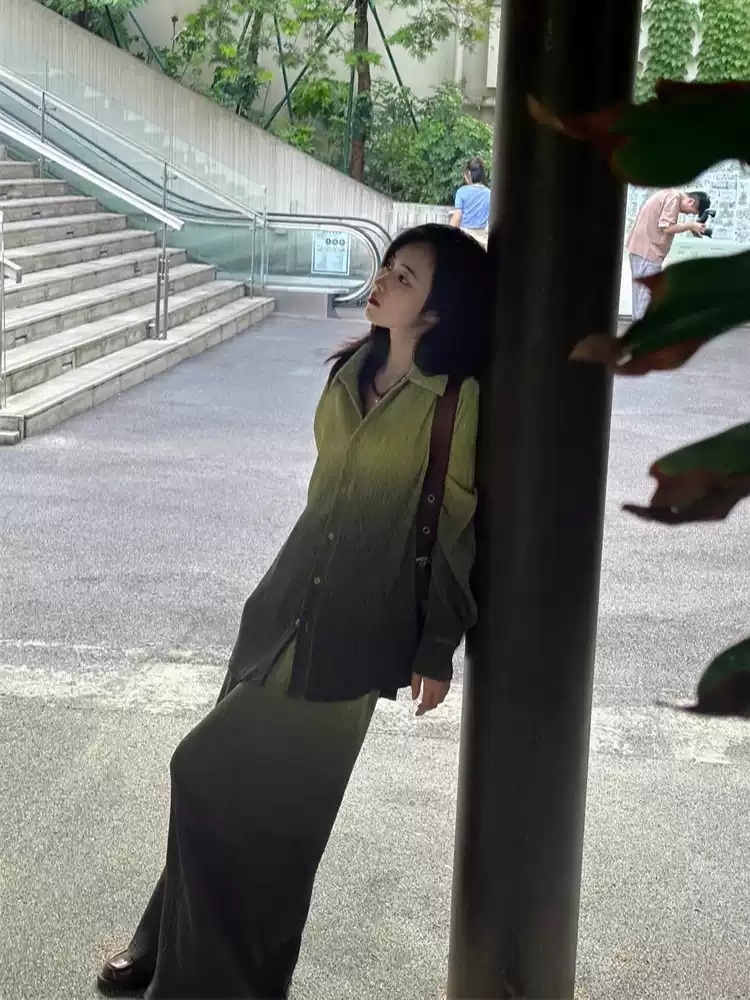 다리미 패밀리 10화 왕지혜 투피스 세트 이미연 그라데이션 가을 의상 옷 패션 - 상세 이미지 3