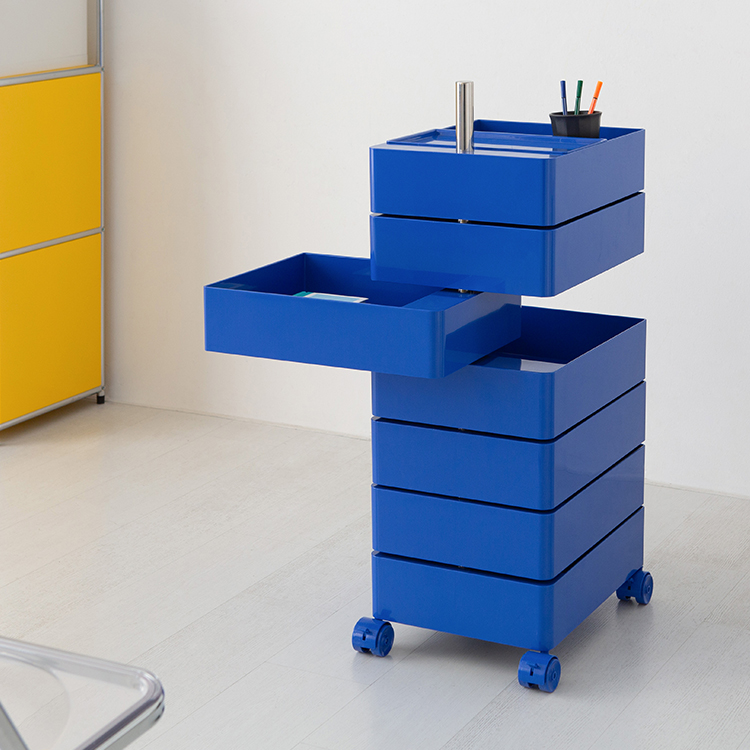 빙그리 회전서랍 트롤리 7단 블루 6169.5971