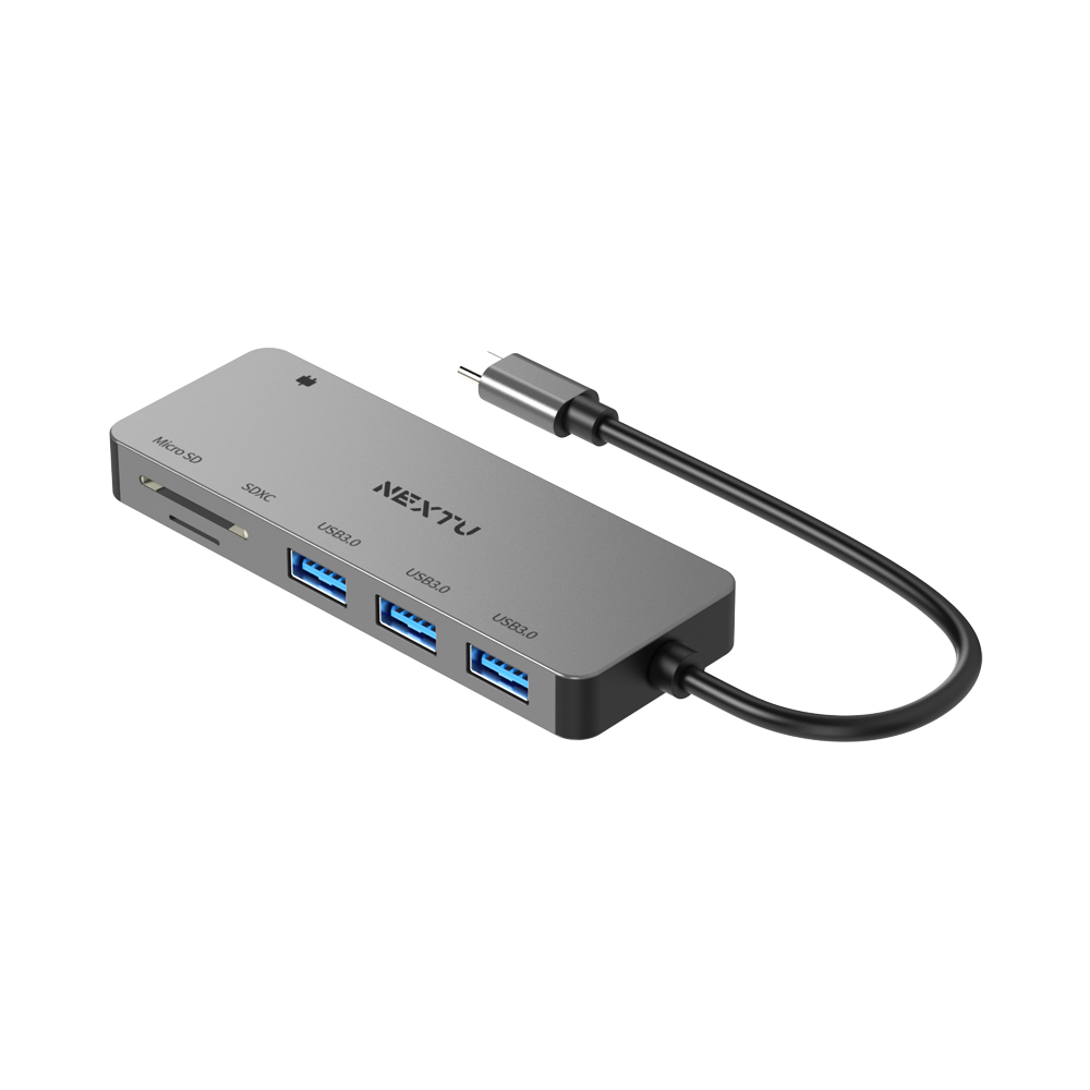 넥스트유 카루단 6in1 C타입 USB 3.0 멀티 포트 허브 카드 리더기 PD 100W - 상세 이미지 3
