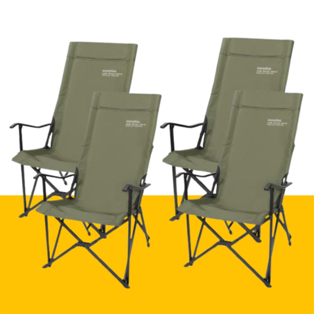 스노우라인 롱 릴렉스체어 캠핑의자2+2