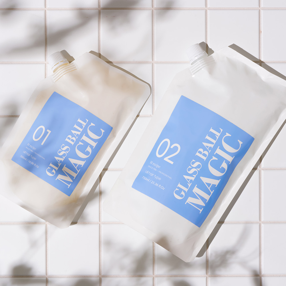유리알 매직 500/750ml (제1/2제) 탄력있고윤기나는 빠른 파마 스트레이트 이미지 8