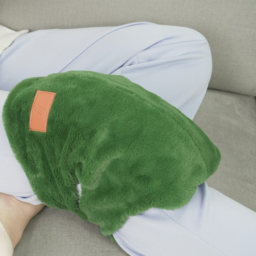 무릎 온수 찜질기 온열 전기 찜질팩 브라운