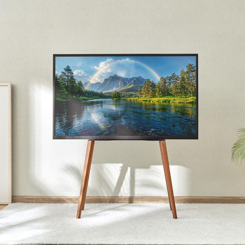 티비이젤거치대 대형 벽걸이티비 스탠드 이젤형 티비거치대 무타공 65인치 삼성티비다리거치대