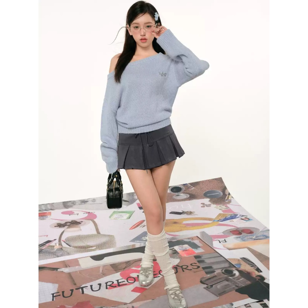 런닝맨 725화 김아영 니트 스웨터 오프숄더 데일리 의상 옷 패션 - 상세 이미지 3