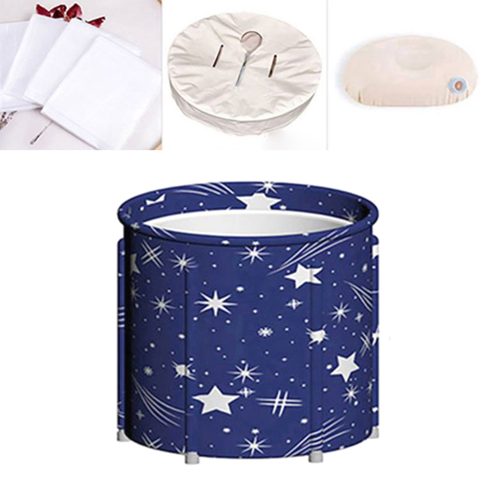 접이식 반신 욕조 간편 실내 전신욕 방수 보온 미니 홈사우나